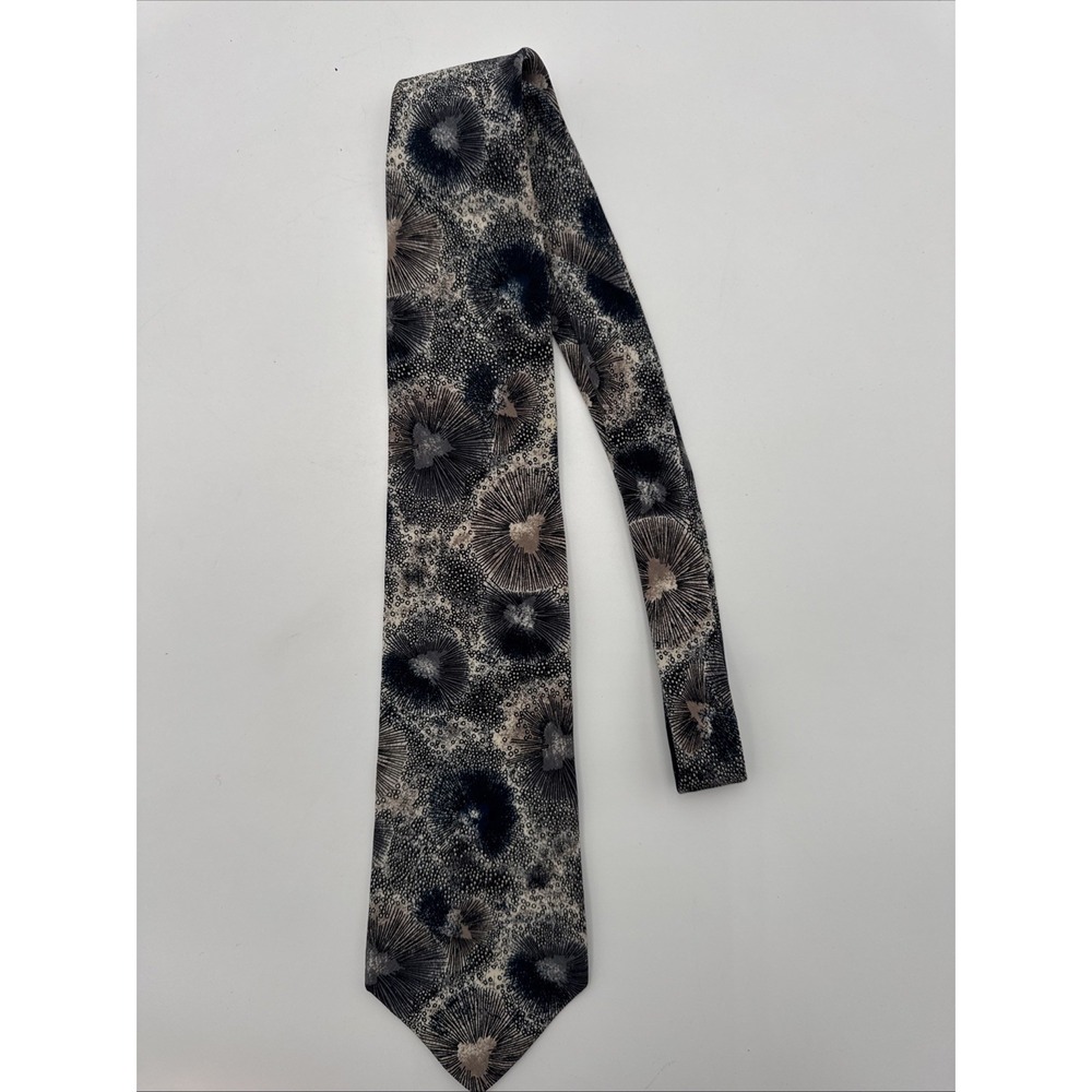 Fratelli 100% Silk Handmade in Italy Abstract Burst Pattern Men's Neck Tie